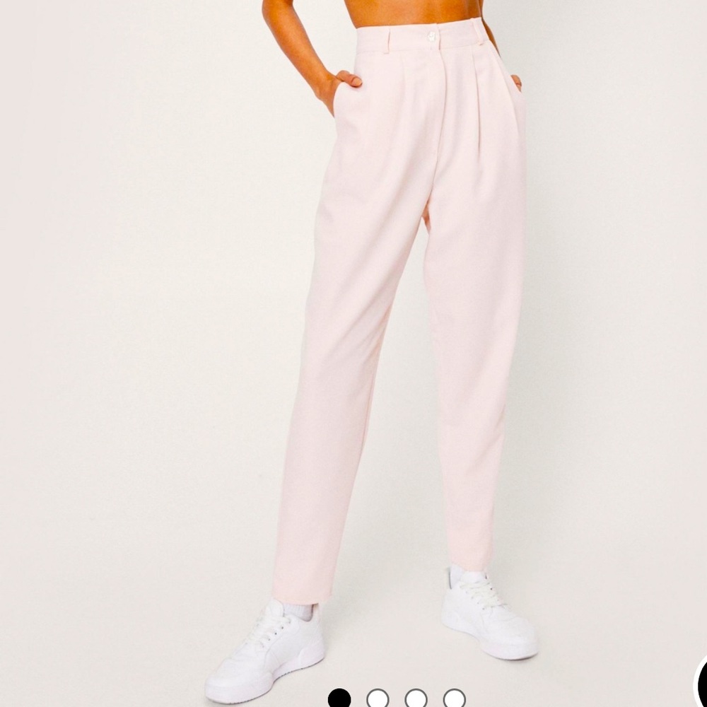 Pleat don’t go High Waisted Tapered Pant